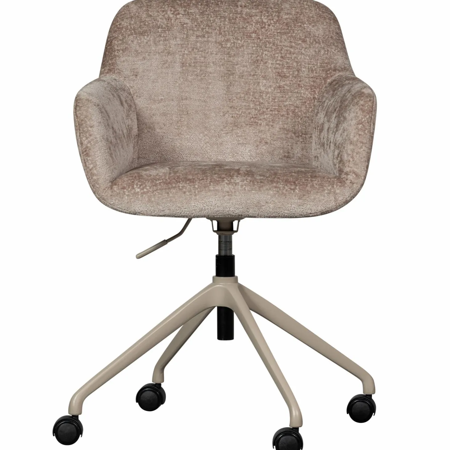 Bureaustoel Morros Chenille, kleur Taupe - Loft24.nl