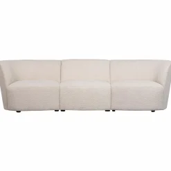Coco 3-zits bouclé creme - Loft24.nl
