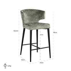 Counterstoel Taylor thyme fusion (Fusion thyme 206) - Loft24.nl