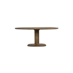 Deens Ovale Eettafel Coco Mangohout 180 x 110 cm - Lichtbruin - Loft24.nl