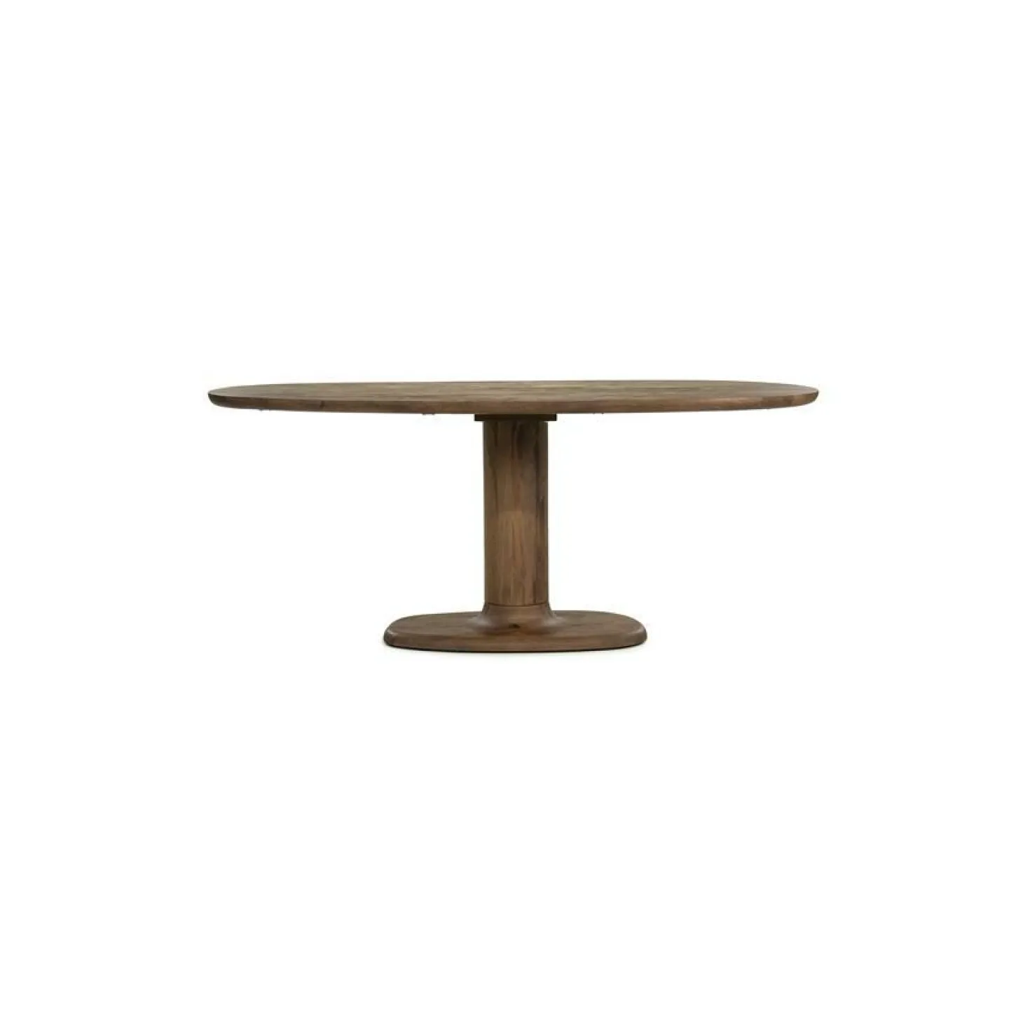 Deens Ovale Eettafel Coco Mangohout 180 x 110 cm - Lichtbruin - Loft24.nl