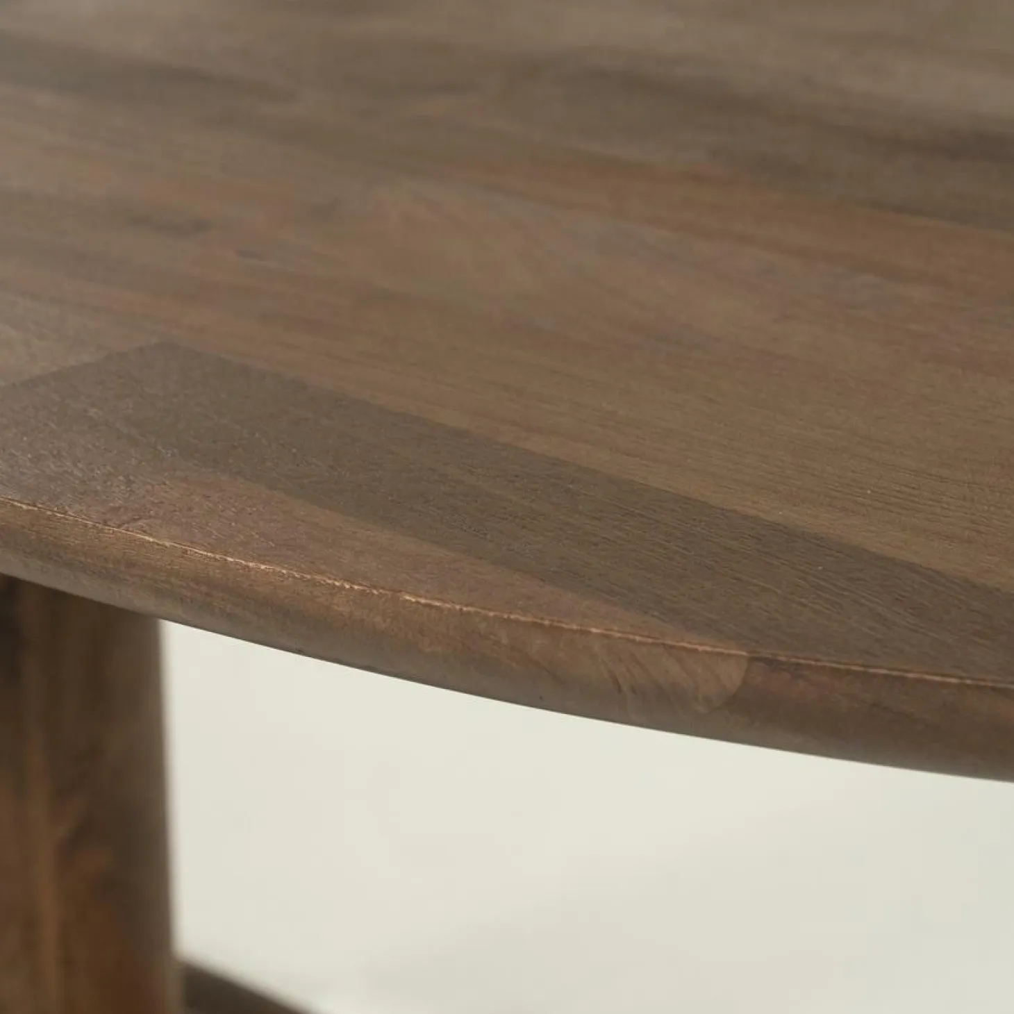 Deens Ovale Eettafel Coco Mangohout 180 x 110 cm - Lichtbruin - Loft24.nl