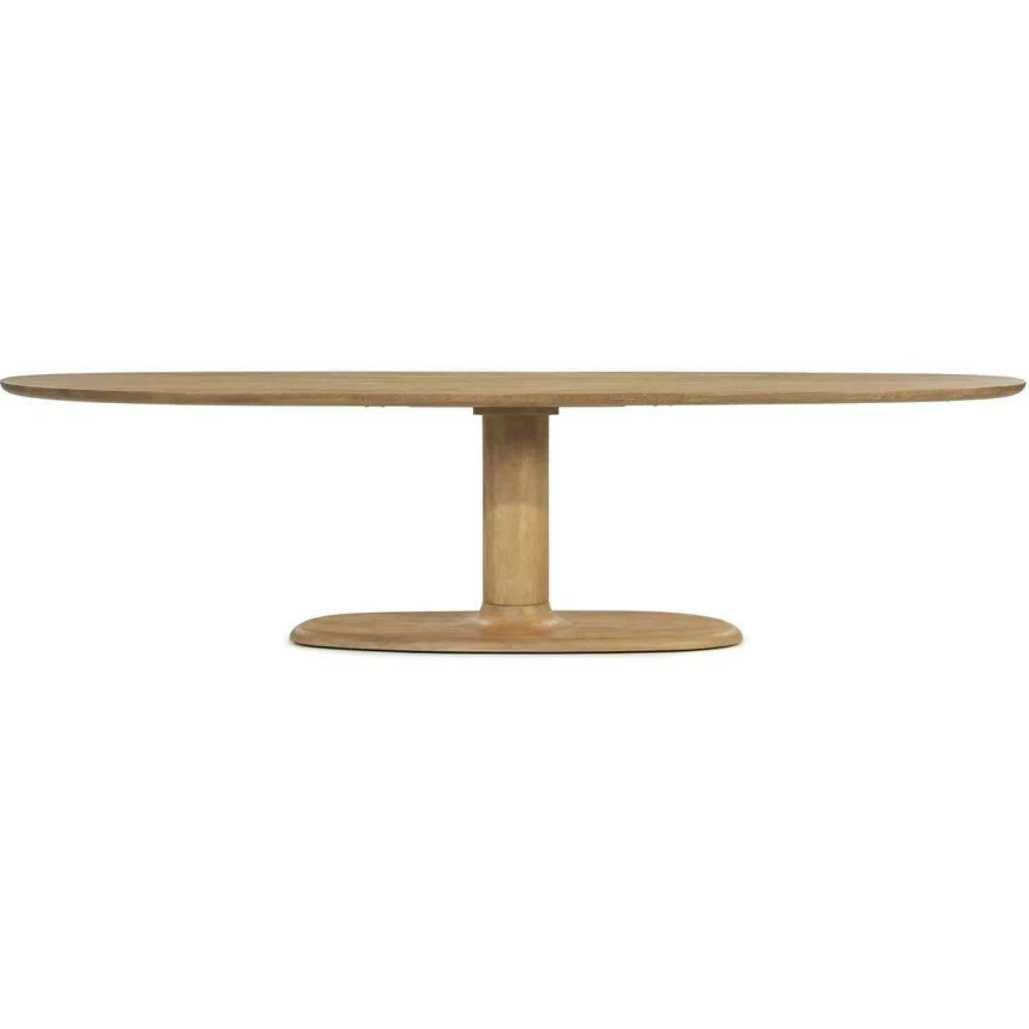 Deens Ovale Eettafel Coco Mangohout 300 x 110 cm - Naturel - Loft24.nl
