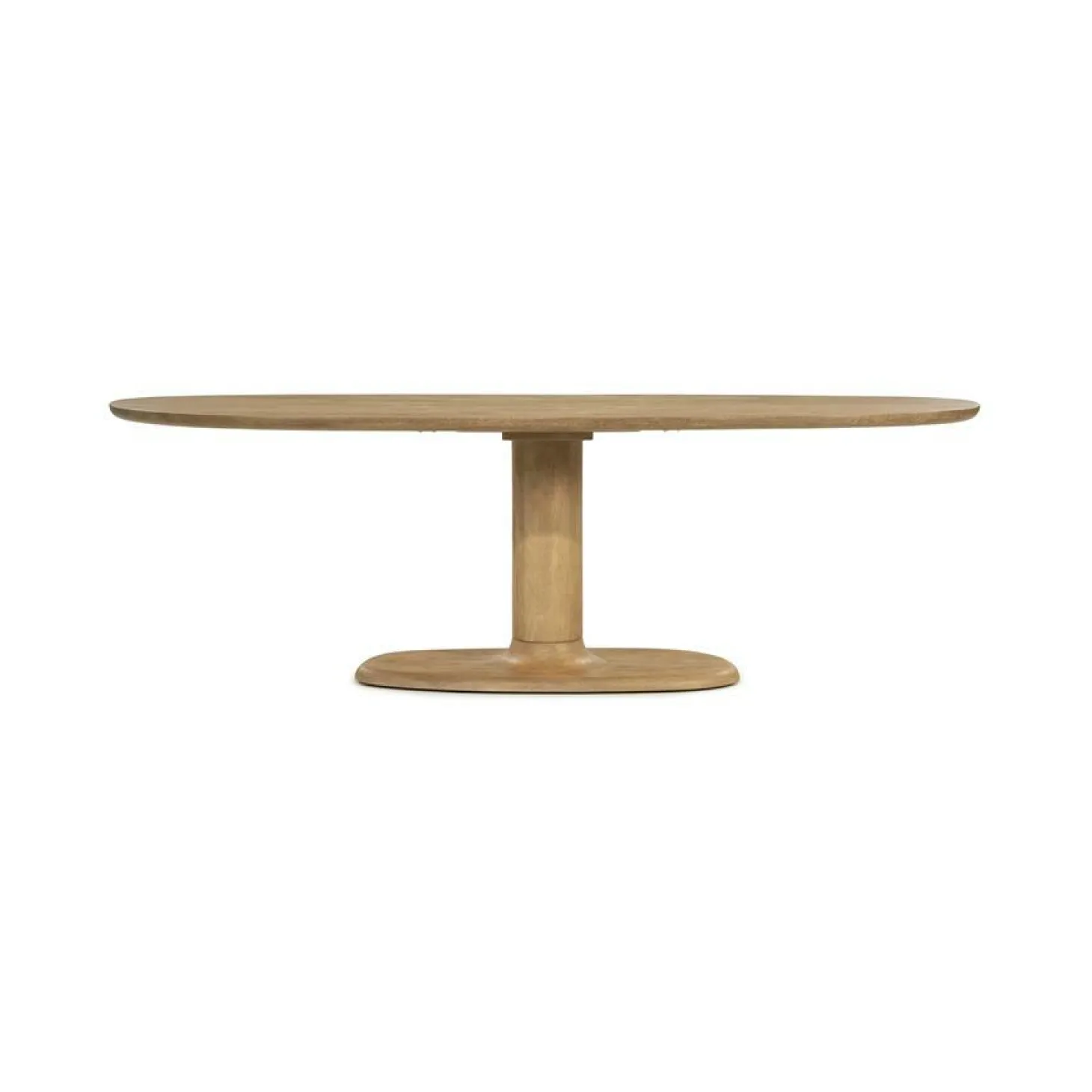 Deens Ovale Eettafel Coco Mangohout 240 x 110 cm - Naturel - Loft24.nl