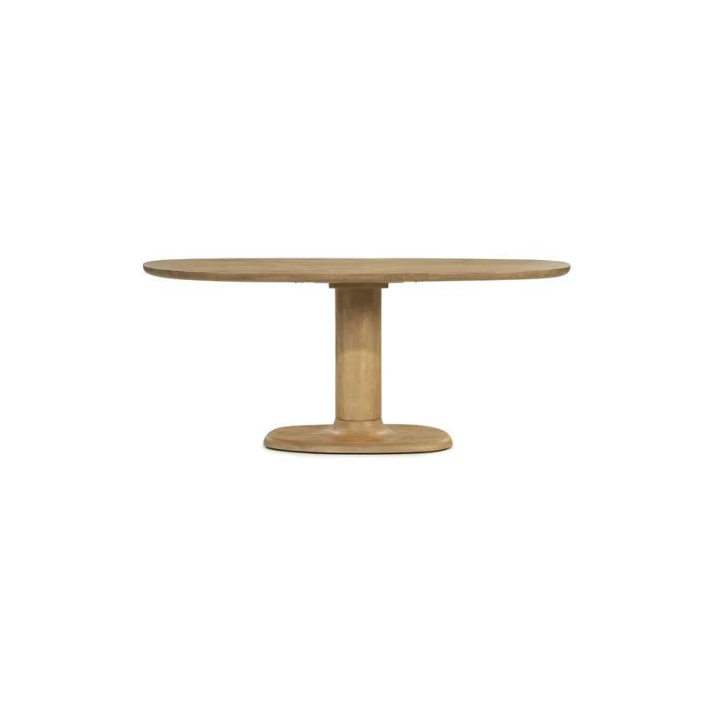 Deens Ovale Eettafel Coco Mangohout 180 x 110 cm - Naturel - Loft24.nl