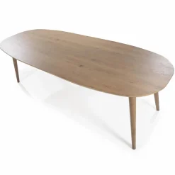 Deens Ovale Eettafel Elijah 220 x 100cm - kleur Bruin - Loft24.nl