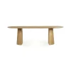 Deens Ovale Eettafel Lune Mangohout 240 x 105 cm - Naturel - Loft24.nl