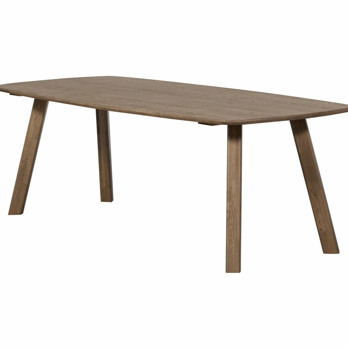 Deens Ovale Eettafel Tablo Eikenhout, Met Haarlem 4-standen poot - 220 cm - Cashmere Brown - Loft24.nl