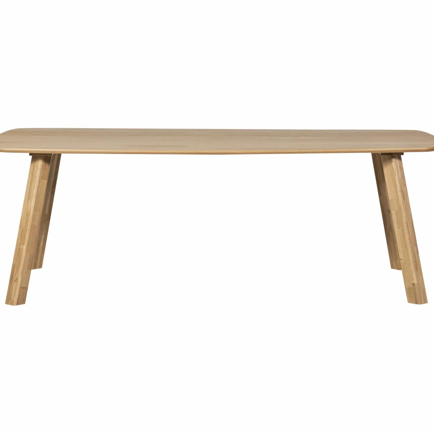 Deens Ovale Eettafel Tablo Eikenhout, Met Haarlem 4-standen poot - 220 cm - Transparant - Loft24.nl