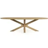 Deens Ovale Eettafel Tycho Mangohout 260 x 110 cm - Naturel - Loft24.nl