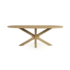 Deens Ovale Eettafel Tycho Mangohout 210 x 110 cm - Naturel - Loft24.nl