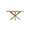 Deens Ovale Eettafel Tycho Mangohout 160 x 110 cm - Naturel - Loft24.nl