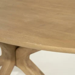 Deens Ovale Eettafel Tycho Mangohout 160 x 110 cm - Naturel - Loft24.nl