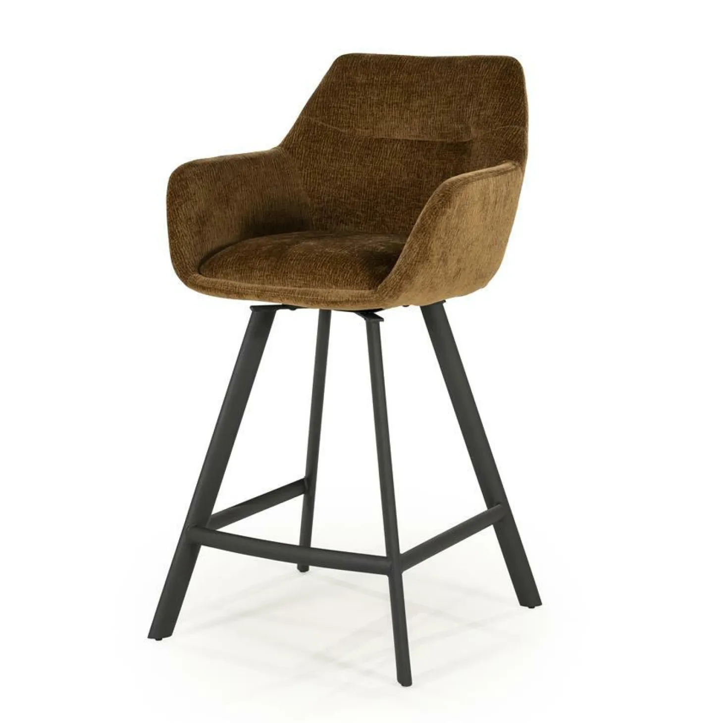 Draaibare Barkruk Bliss - Mosterd (zithoogte 69cm) - Loft24.nl