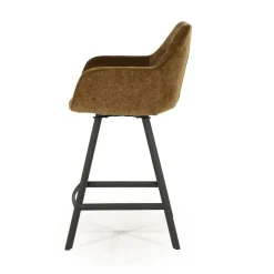 Draaibare Barkruk Bliss - Mosterd (zithoogte 69cm) - Loft24.nl