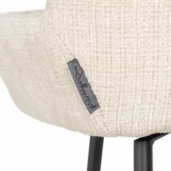 Draaibare Barstoel Linsey Beige - zithoogte 68cm - Loft24.nl