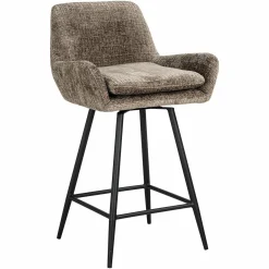 Draaibare Barstoel Linsey Stone - zithoogte 68cm - Loft24.nl