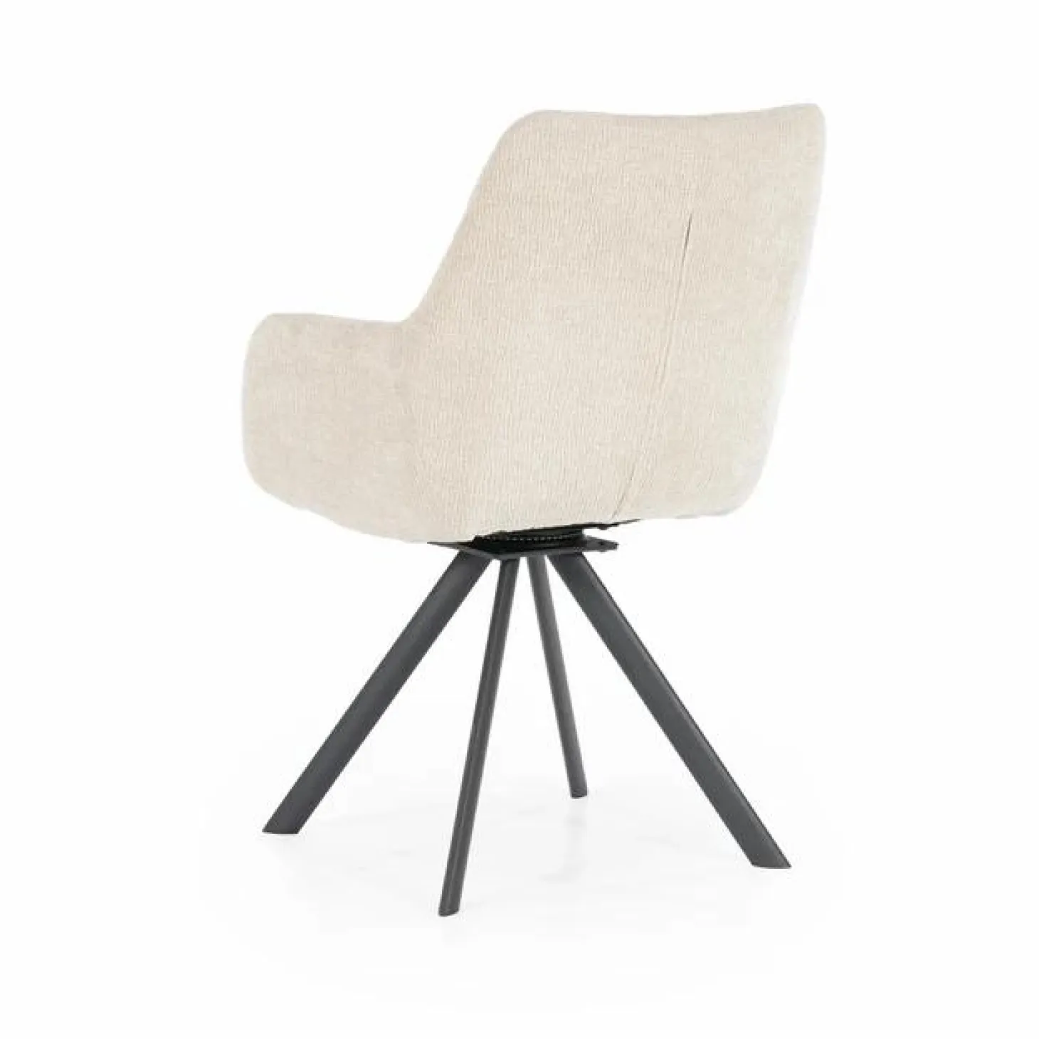 Draaibare Eetkamerstoel Bliss met armleuning- Taupe - Loft24.nl