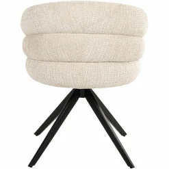 Draaibare Eetkamerstoel Chadwick Geweven stof kleur Beige - Loft24.nl