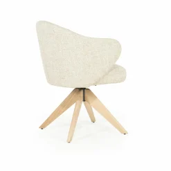 Draaibare Eetkamerstoel Connor kleur Beige - Loft24.nl