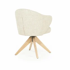 Draaibare Eetkamerstoel Connor kleur Beige - Loft24.nl