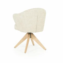 Draaibare Eetkamerstoel Connor kleur Beige - Loft24.nl