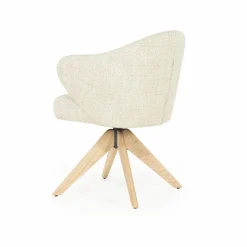 Draaibare Eetkamerstoel Connor kleur Beige - Loft24.nl