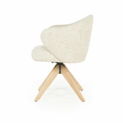 Draaibare Eetkamerstoel Connor kleur Beige - Loft24.nl
