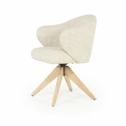 Draaibare Eetkamerstoel Connor kleur Beige - Loft24.nl