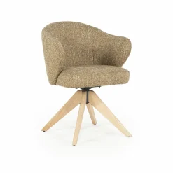 Draaibare Eetkamerstoel Connor kleur Beige - Loft24.nl