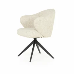 Draaibare Eetkamerstoel Connor kleur Beige - Loft24.nl