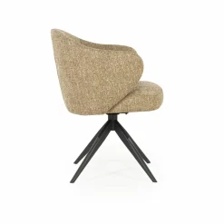 Draaibare Eetkamerstoel Connor kleur Beige - Loft24.nl