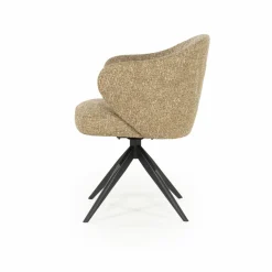 Draaibare Eetkamerstoel Connor kleur Beige - Loft24.nl