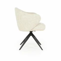 Draaibare Eetkamerstoel Connor kleur Beige - Loft24.nl