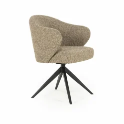 Draaibare Eetkamerstoel Connor kleur Beige - Loft24.nl