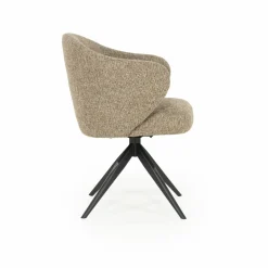 Draaibare Eetkamerstoel Connor kleur Beige - Loft24.nl
