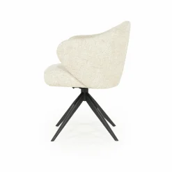 Draaibare Eetkamerstoel Connor kleur Beige - Loft24.nl