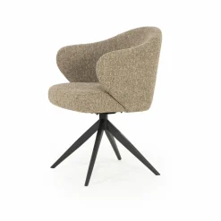 Draaibare Eetkamerstoel Connor kleur Beige - Loft24.nl