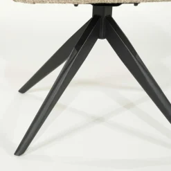 Draaibare Eetkamerstoel Connor kleur Beige - Loft24.nl