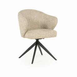 Draaibare Eetkamerstoel Connor kleur Beige - Loft24.nl