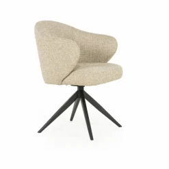 Draaibare Eetkamerstoel Connor kleur Beige - Loft24.nl