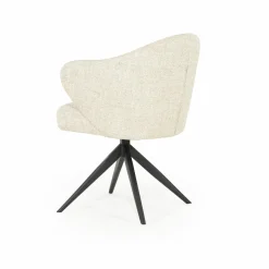 Draaibare Eetkamerstoel Connor kleur Beige - Loft24.nl