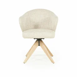 Draaibare Eetkamerstoel Connor kleur Beige - Loft24.nl