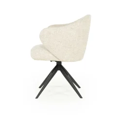Draaibare Eetkamerstoel Connor kleur Beige - Loft24.nl