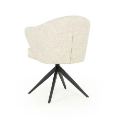 Draaibare Eetkamerstoel Connor kleur Beige - Loft24.nl