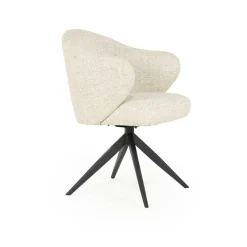 Draaibare Eetkamerstoel Connor kleur Beige - Loft24.nl