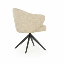 Draaibare Eetkamerstoel Connor kleur Taupe - Loft24.nl