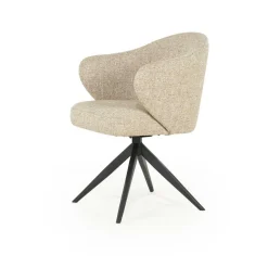 Draaibare Eetkamerstoel Connor kleur Taupe - Loft24.nl