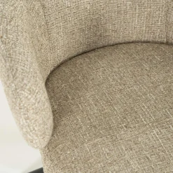 Draaibare Eetkamerstoel Connor kleur Taupe - Loft24.nl