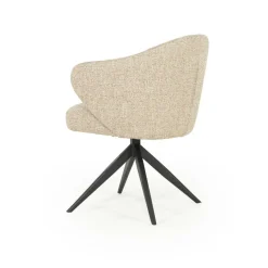 Draaibare Eetkamerstoel Connor kleur Taupe - Loft24.nl